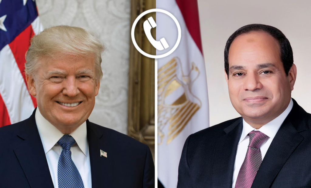 تفاصيل أول اتصال بين السيسي وترامب