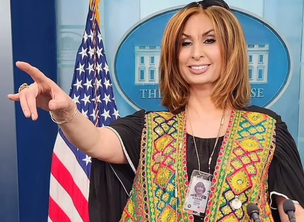 ترامب يغازل الصحفية الأفغانية نظيرة كريمي خلال مؤتمر صحفي مع نتنياهو