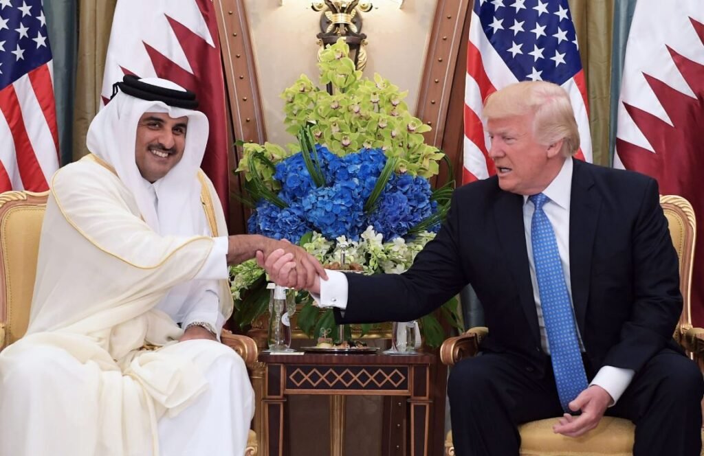 ترامب وأمير قطر