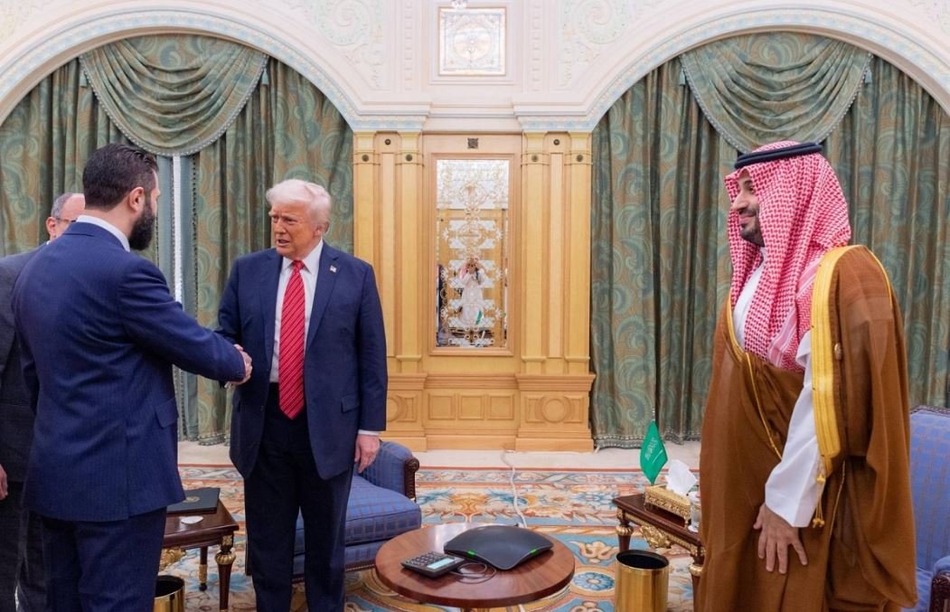 لقاء ترامب والشرع في الرياض