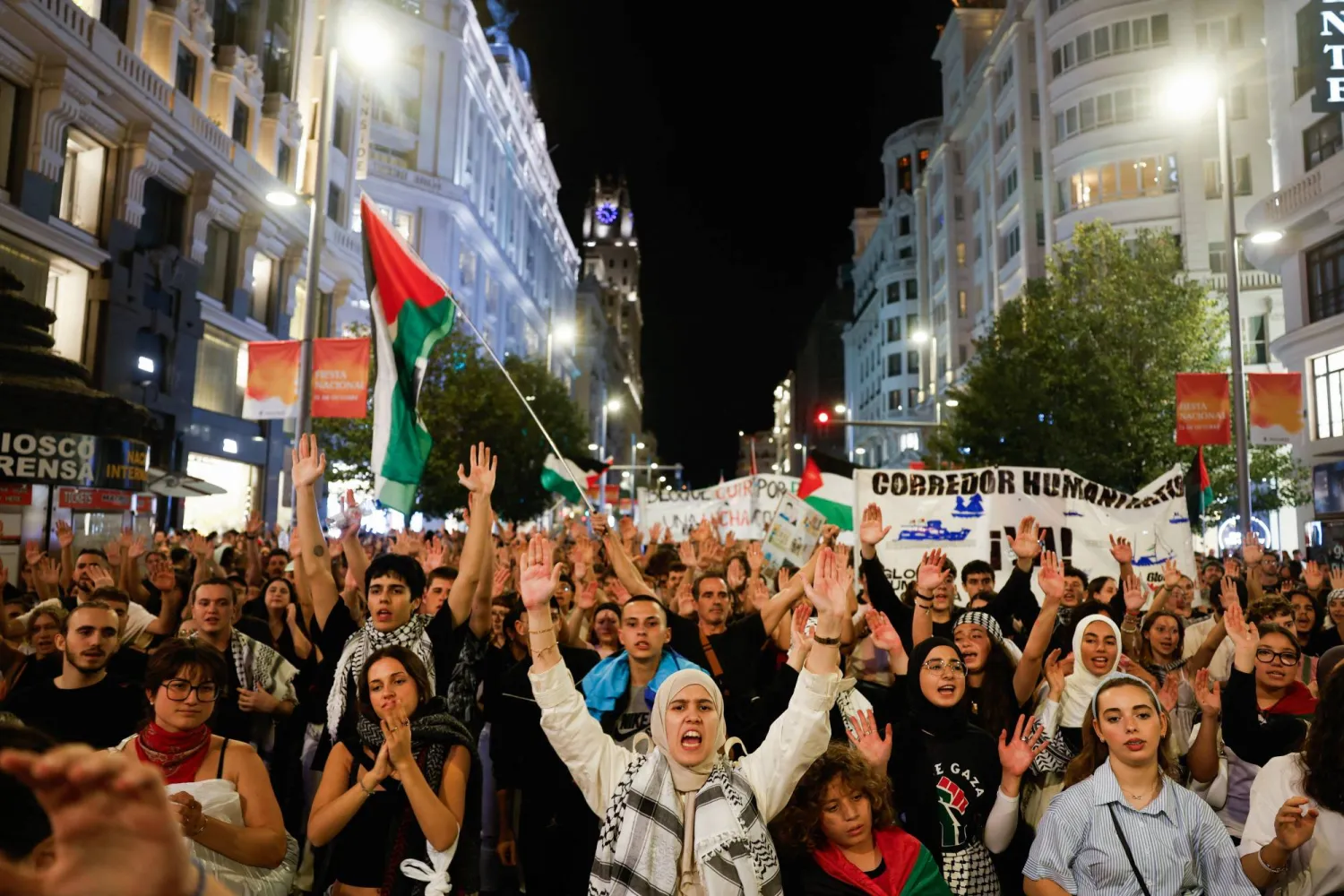 مئات الآلاف يتظاهرون في أوروبا احتجاجاً على الحرب في غزة