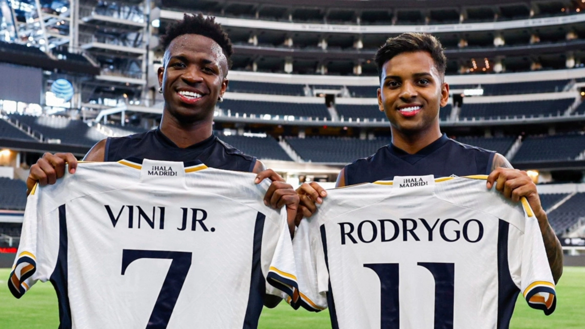 ريال مدريد يدرس بيع فينيسيوس ورودريغو مقابل 350 مليون يورو