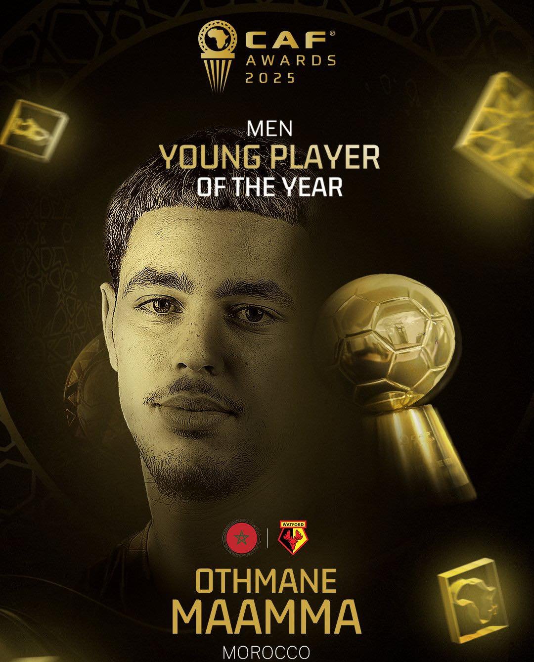 جوائز الأفضل في أفريقيا.. أول مدافع يتوَّج بجائزة أفضل لاعب أفريقي منذ 52 عامًا وهيمنة مغربية 