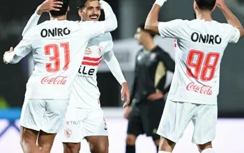 الزمالك يقتنص النقاط الثلاث من بتروجت بثنائية الدباغ وعبد المجيد ويرتقي للمركز الرابع في الدوري المصري