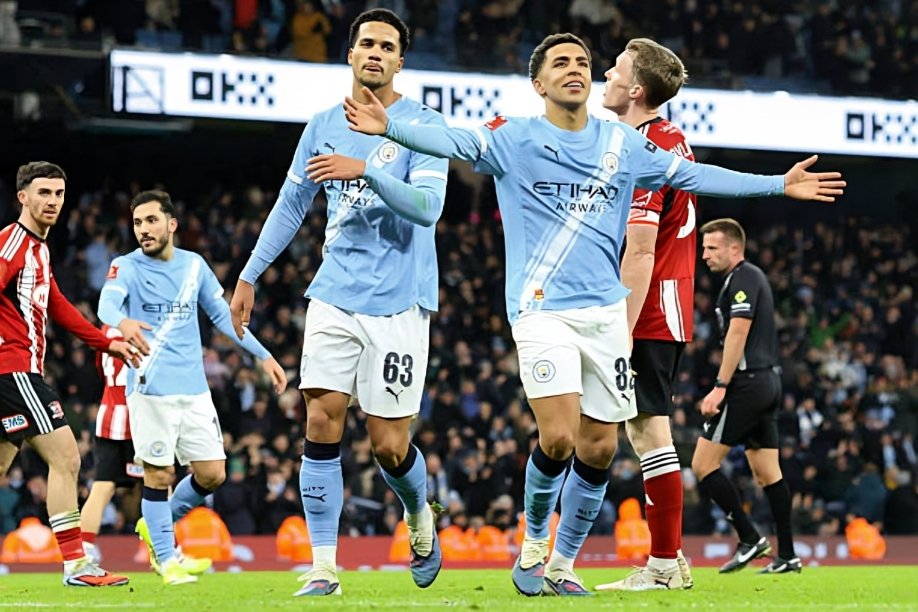 مانشستر سيتي يضرب بقوة ويُسقط إكسيتر بعشرة أهداف في كأس الاتحاد الإنجليزي