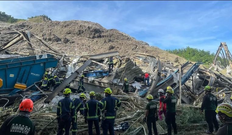 انهيار جبل نفايات في الفلبين