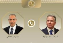 وزير الخارجية المصري والمبعوث الأمريكي