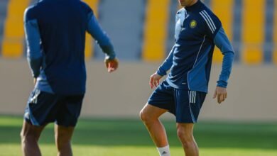 كريستيانو رونالدو ينتظم في تدريبات النصر