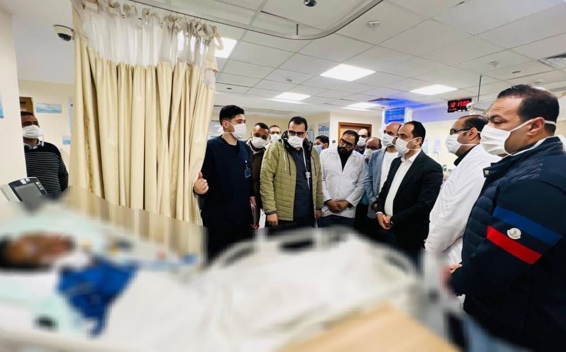 مصابو حادث محور 30 يونيو