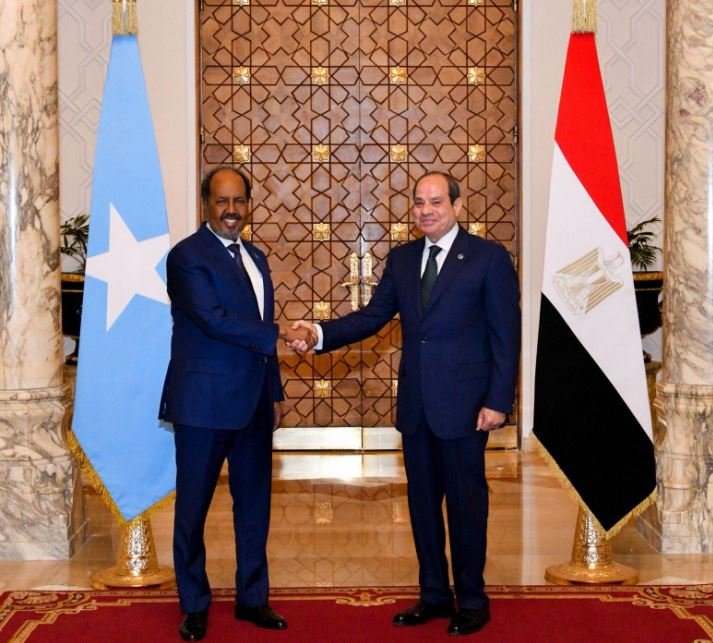 الرئيس السيسي ونظيره الصومالي
