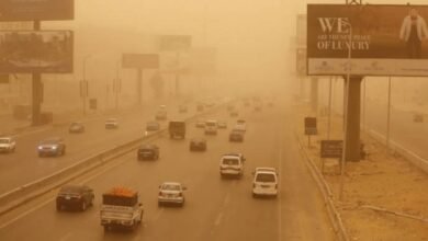 الأرصاد - عاصفة ترابية