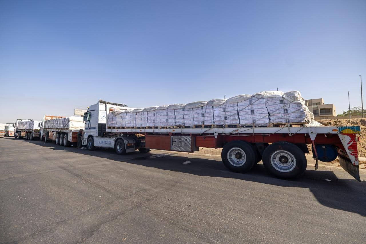 قافلة مساعدات مصرية تدخل غزة