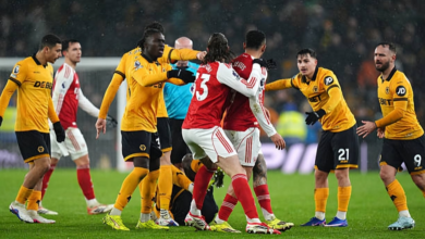 أرسنال يفرط في الفوز أمام وولفرهامبتون بسيناريو مثير في الدوري الإنجليزي