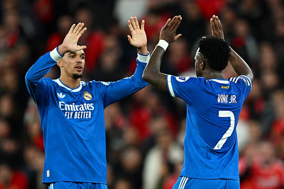 ريال مدريد يثأر من بنفيكا بهدف فينيسيوس في ليلة شابتها اتهامات بالعنصرية بدوري أبطال أوروبا