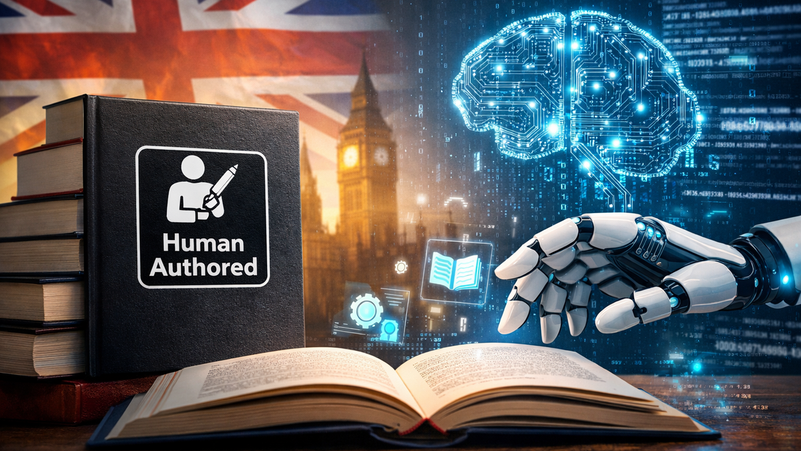 "من تأليف بشري".. مبادرة بريطانية لتمييز الكتب في عصر الذكاء الاصطناعي