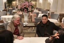 حسين فهمي يبحث تطوير الشراكة السينمائية مع مهرجان بكين